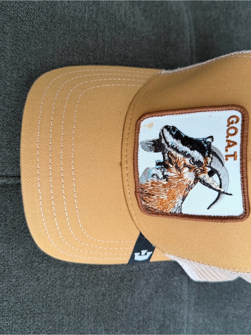 Patch Trucker Hat - Tan
